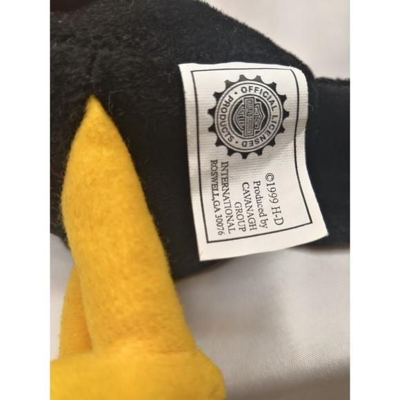 1999 Harley Davidson "Diz" The Duck Bean Bag Plush And Can Cozy Lot - Picture 7 of 7